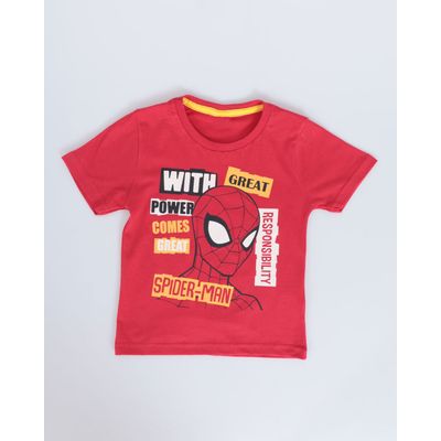 Camiseta-Bebe-Marvel-Spider-Man-Vermelho
