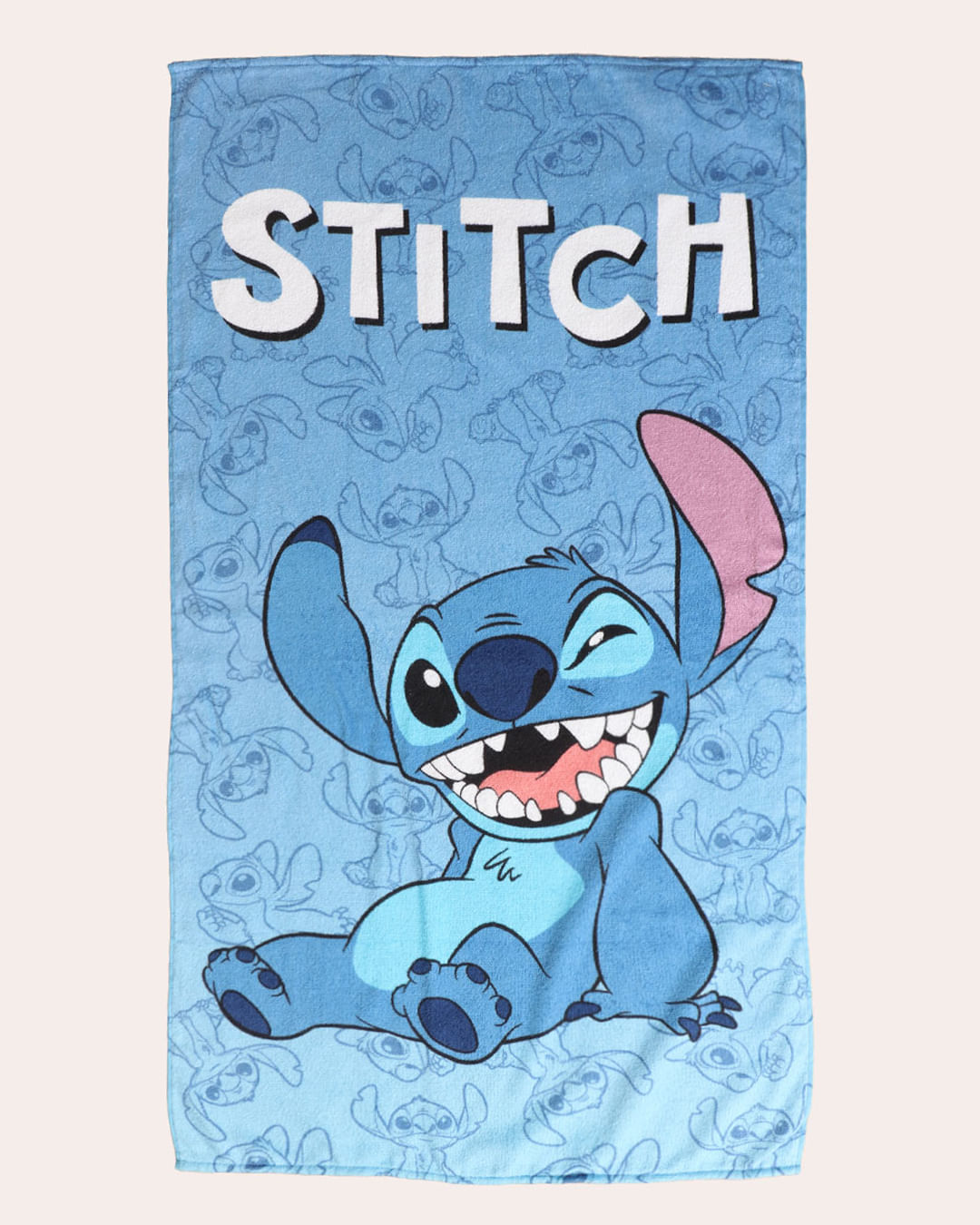 Toalha de Banho Infantil Felpada Disney Stitch Azul