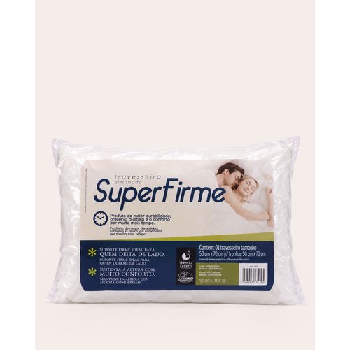 Travesseiro Super Firme Flocos Branco