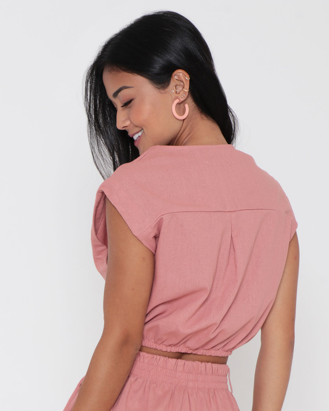 Blusa-Cropped-Linho-Rosa-Claro