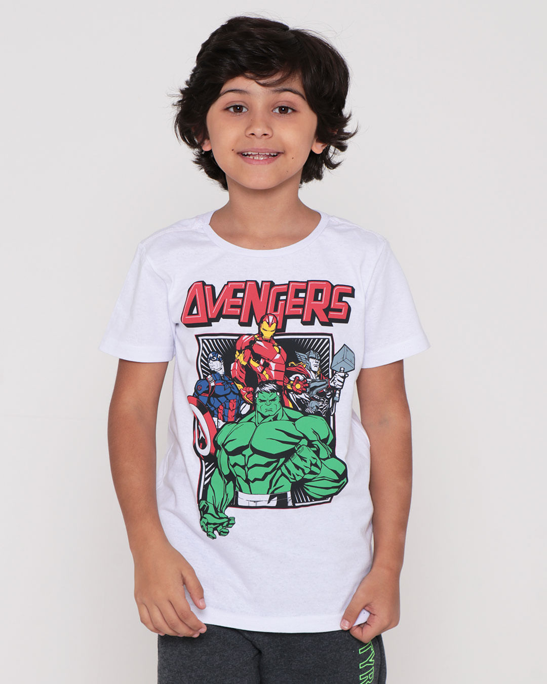 Camiseta-Infantil-Estampa-Vingadores-Marvel-Branca