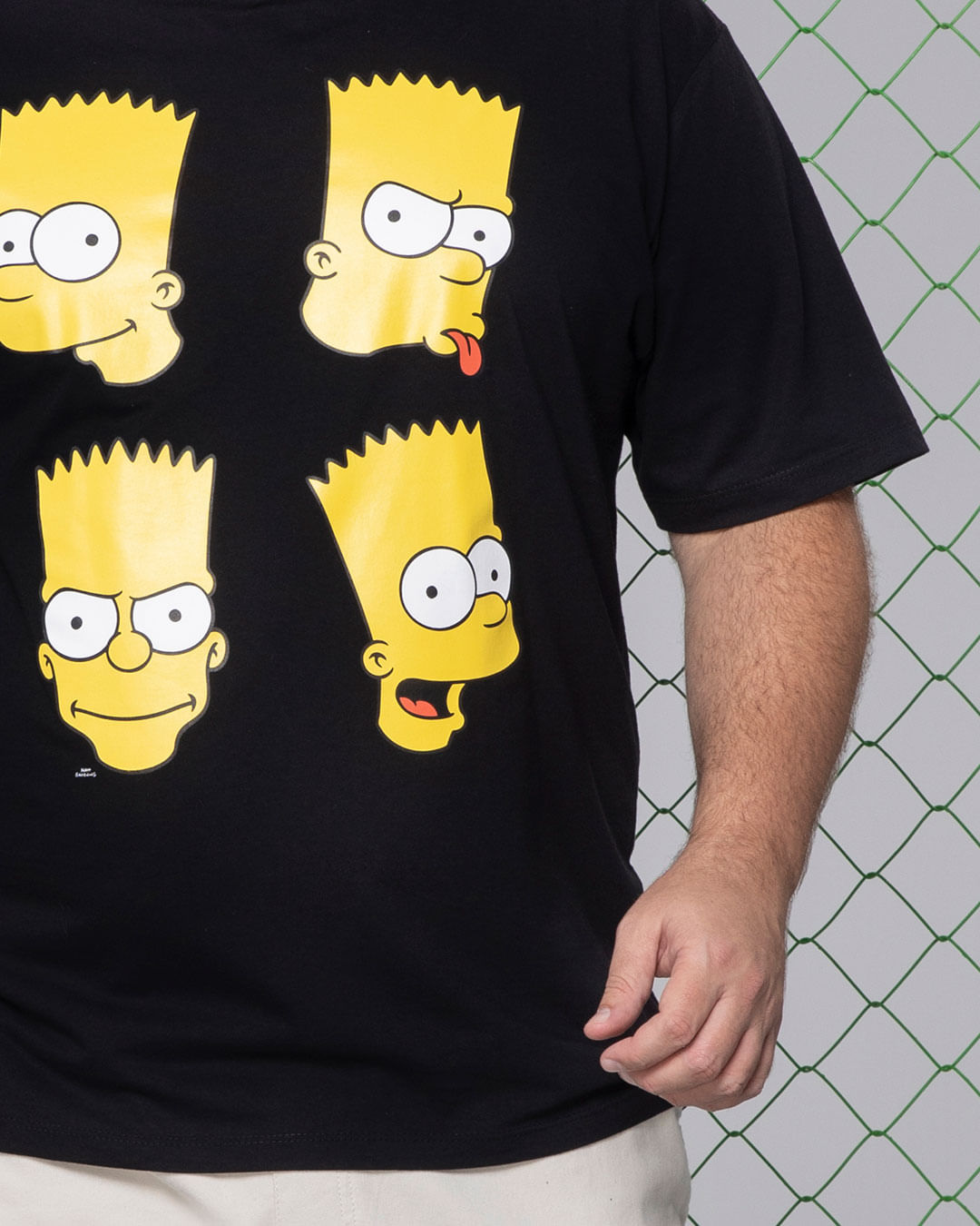 Camiseta-Plus-Size-Estampa-Bart-Os-Simpsons-Preta
