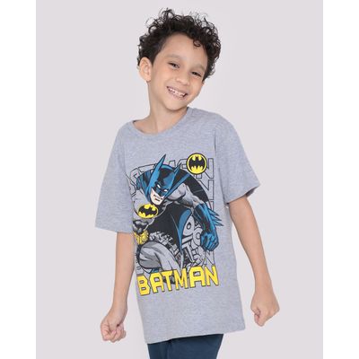 Camiseta-Infantil-Liga-da-Justica-Batman-Cinza-Claro