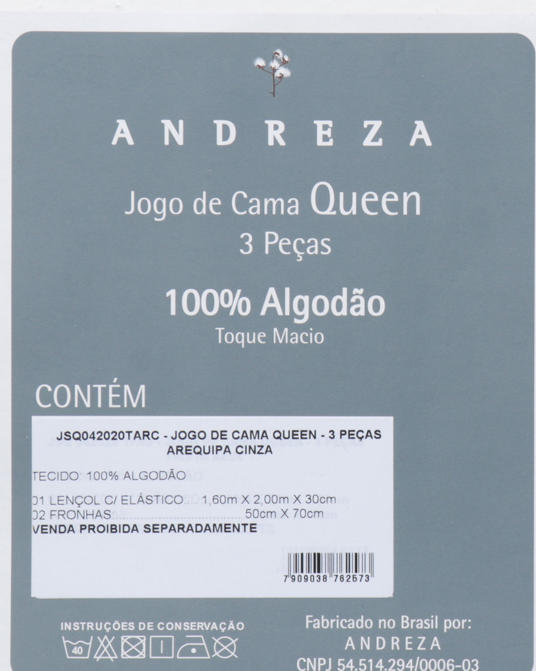 Jogo-de-Cama-3-Pecas-Queen-Floral-Andreza-Cinza