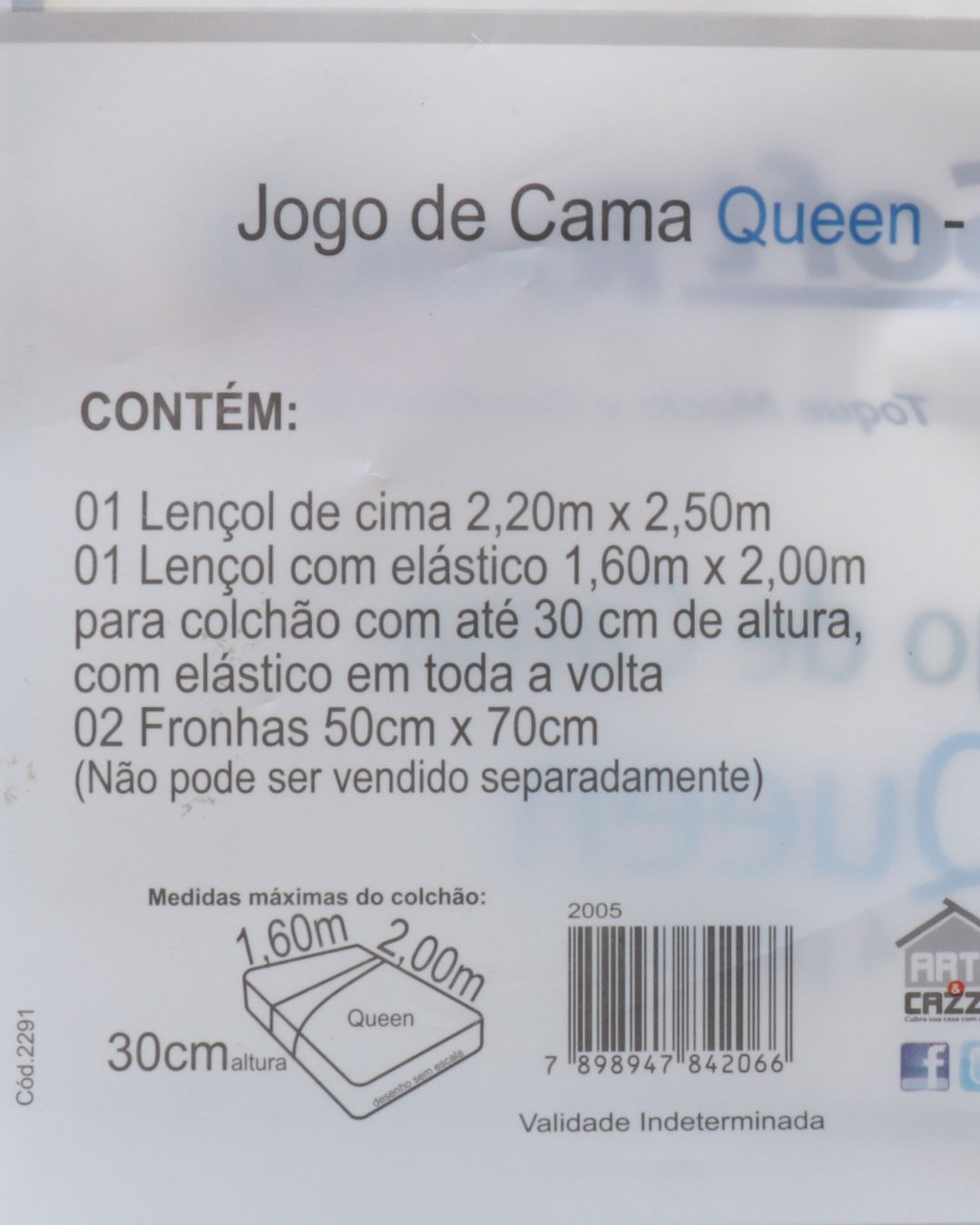 Jogo-De-Cama-Queen-4-Pecas-Floral-Arte-E-Cazza-Cinza-Escuro