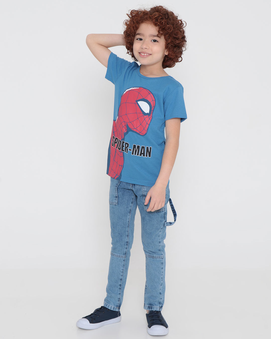Camiseta-Infantil-Marvel-Homem-Aranha-Azul