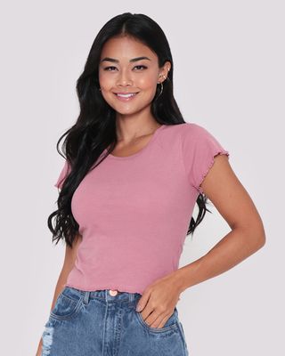 Blusa-Feminina-Manga-Curta-Canelada-Frufru-Rosa-Claro