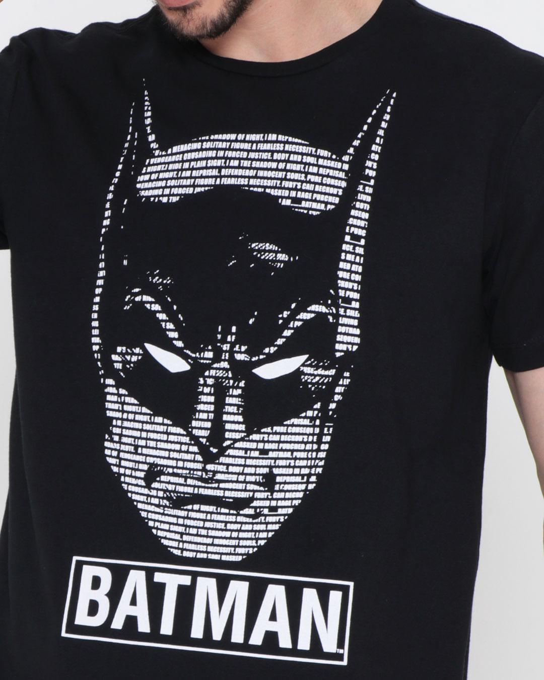 Camiseta-Masculina-Batman-Liga-Da-Justica-Preta