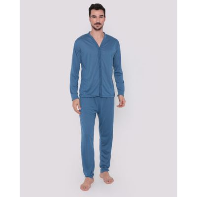 Pijama-Masculino-Aberto-Azul-Escuro
