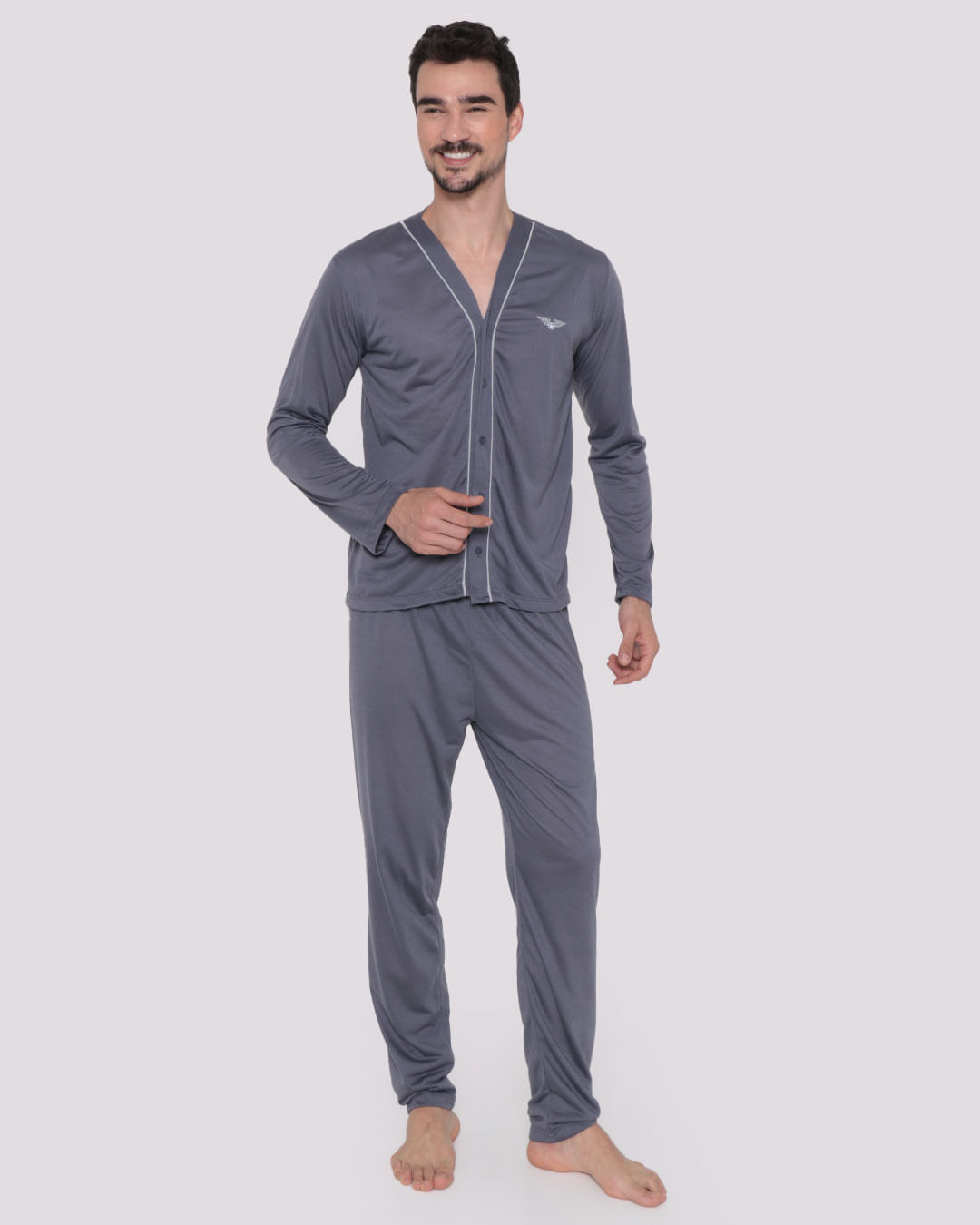 Pijama-Masculino-Aberto-Cinza