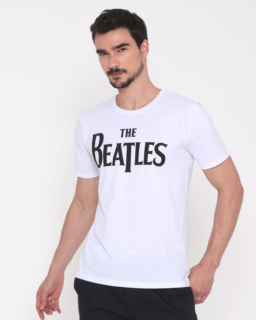 Camiseta-Masculina-The-Beatles-Branca