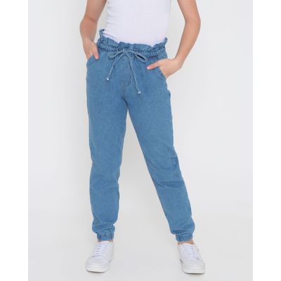 Calca-Jeans-Juvenil-Jogger-Azul-Claro