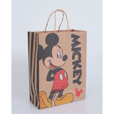Sacola-Embalagem-Para-Presente-Mickey-Kraft-Colors-Marrom-Claro
