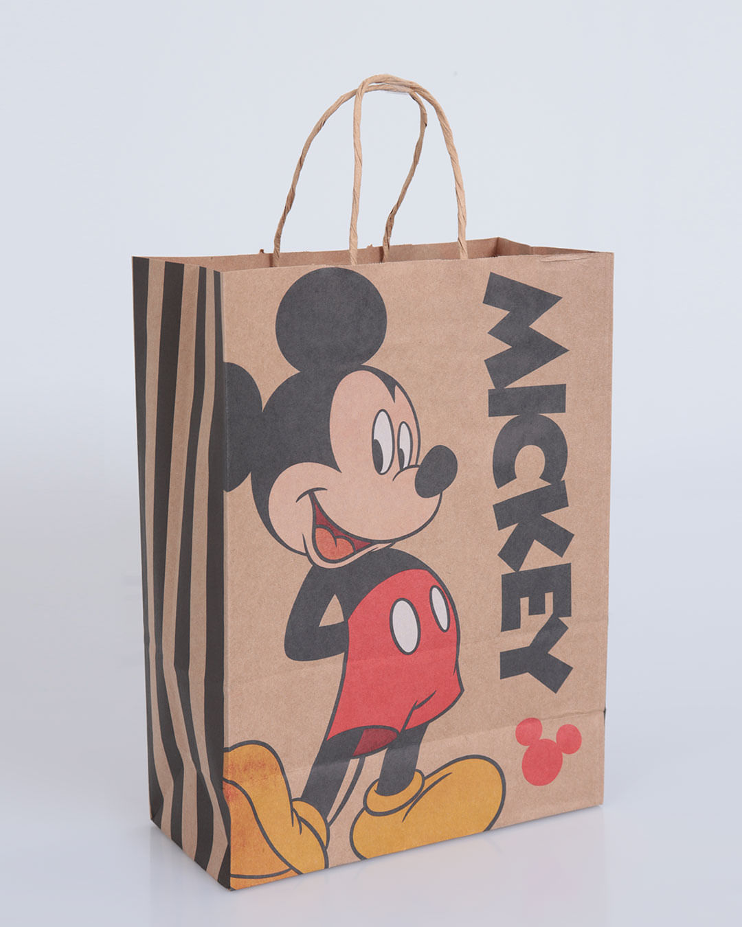 Sacola-Embalagem-Para-Presente-Mickey-Kraft-Colors-Marrom-Claro