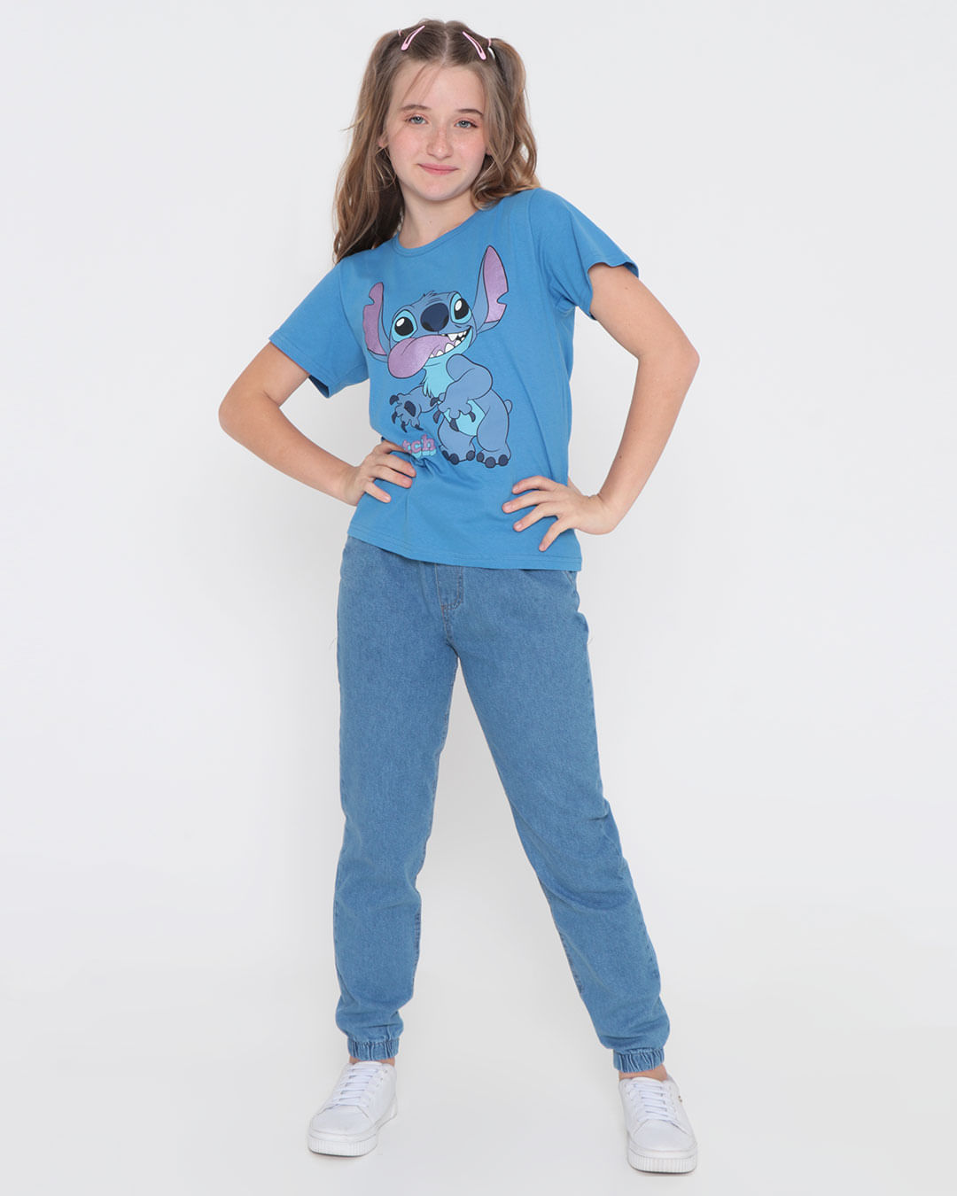Camiseta-Juvenil-Disney-Stitch-Azul-Medio