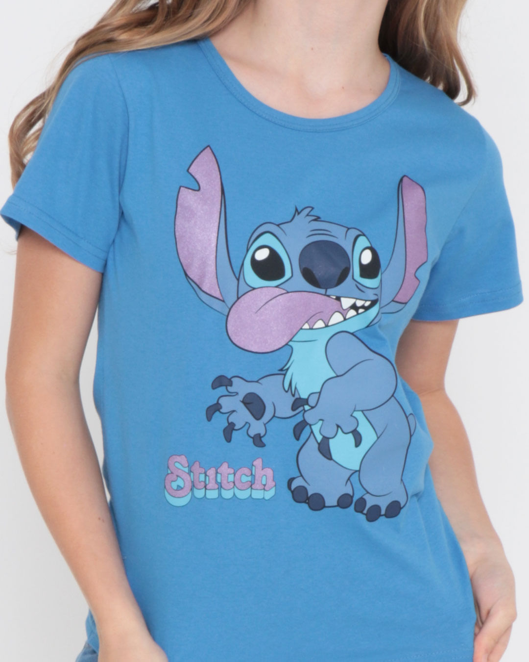 Camiseta-Juvenil-Disney-Stitch-Azul-Medio