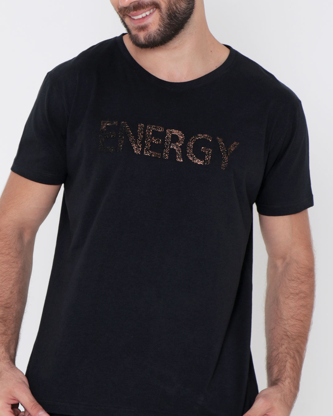 Camiseta-Masculina-Manga-Curta-Energy-Preta