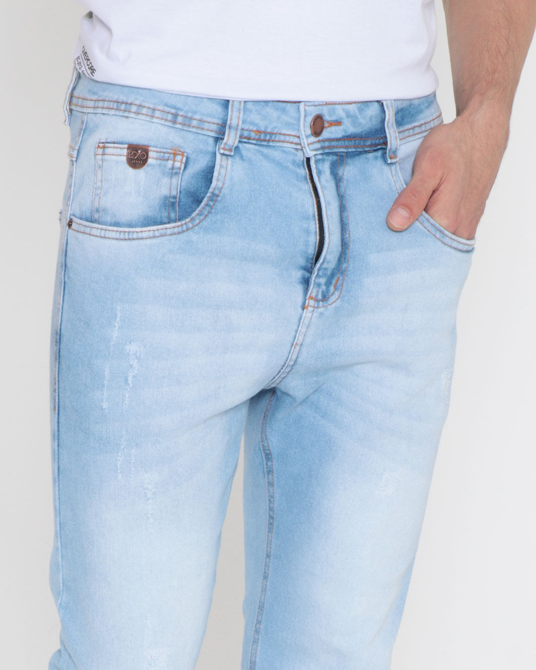 Calca-Jeans-Masculina-Cropped-Azul-Claro