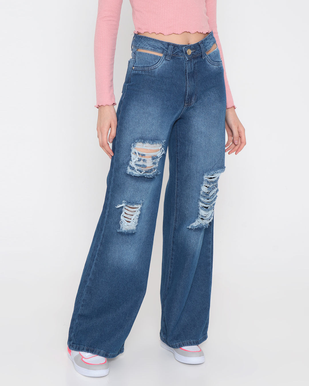 Calca-Jeans-Feminina-Wide-Leg-Cut-Out-Destroyed-Azul
