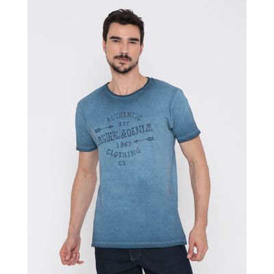 Camiseta-Masculina-Estonada-Azul-Medio