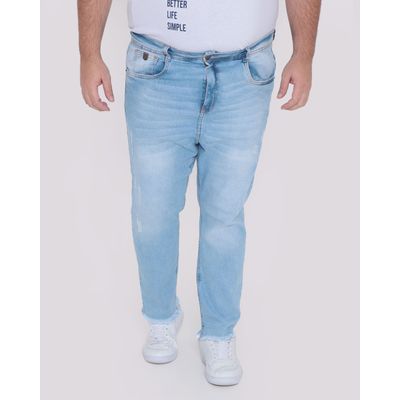 Calca-Jeans-Plus-Size-Masculina-Cropped-Azul