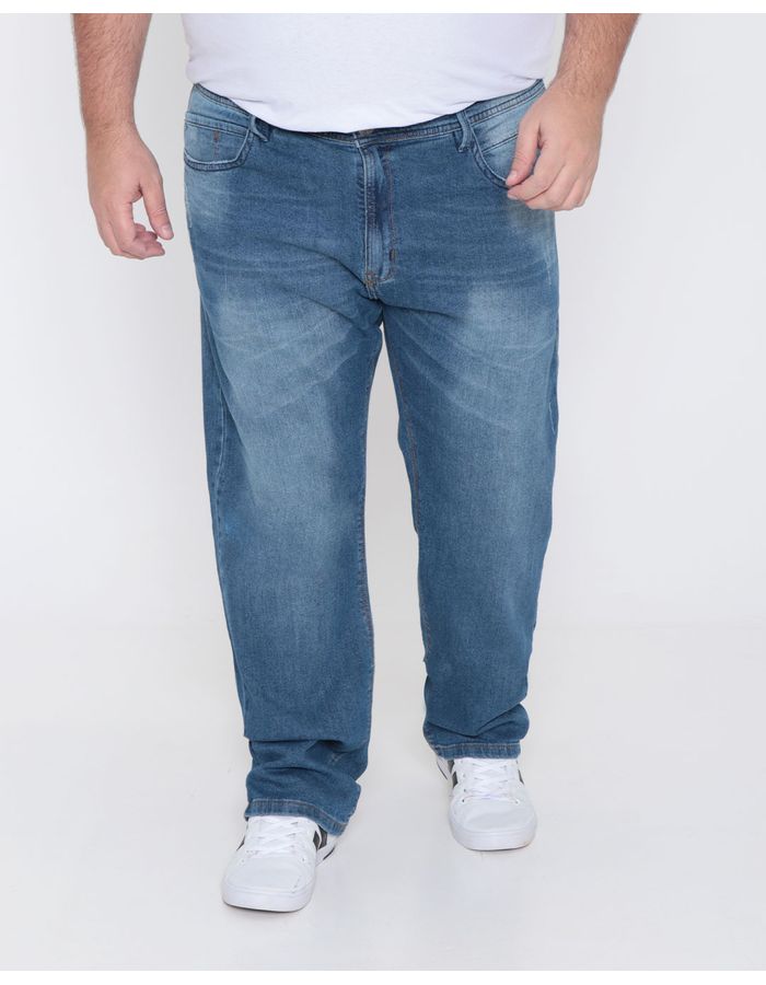 Calca-Jeans-Masculina-Plus-Size-Reta-Gangster-Azul