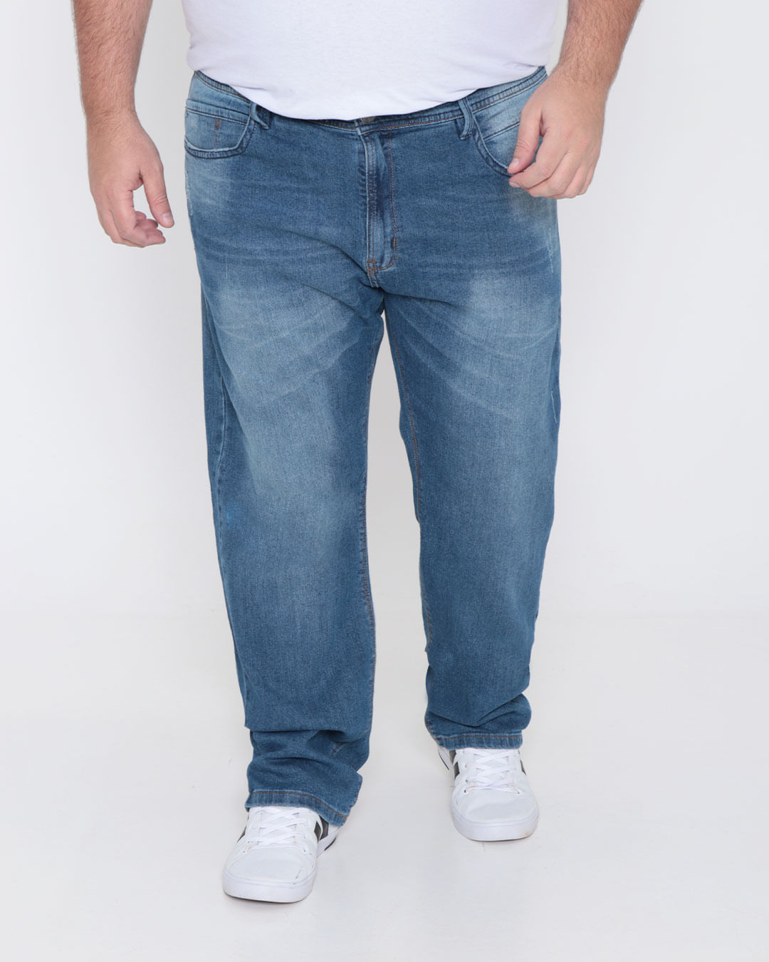 Calca-Jeans-Masculina-Plus-Size-Reta-Gangster-Azul