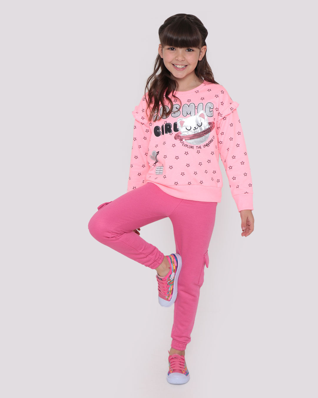 Blusao-Infantil-Moletom-Cosmic-Girl-Neon-Rosa-Claro