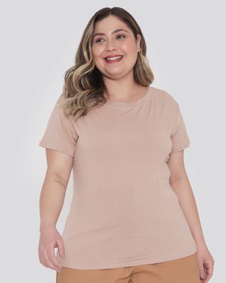 Blusa-Feminina-Plus-Size-Basica-Bege-Medio