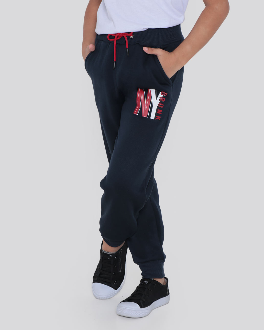 Calca-Moletom-Rajado-Infantil-Jogger-NY-Bronx-Marinho