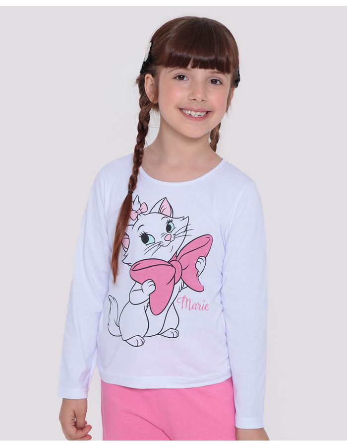 Pijama-Infantil-Longo-Marie-Disney-Branco