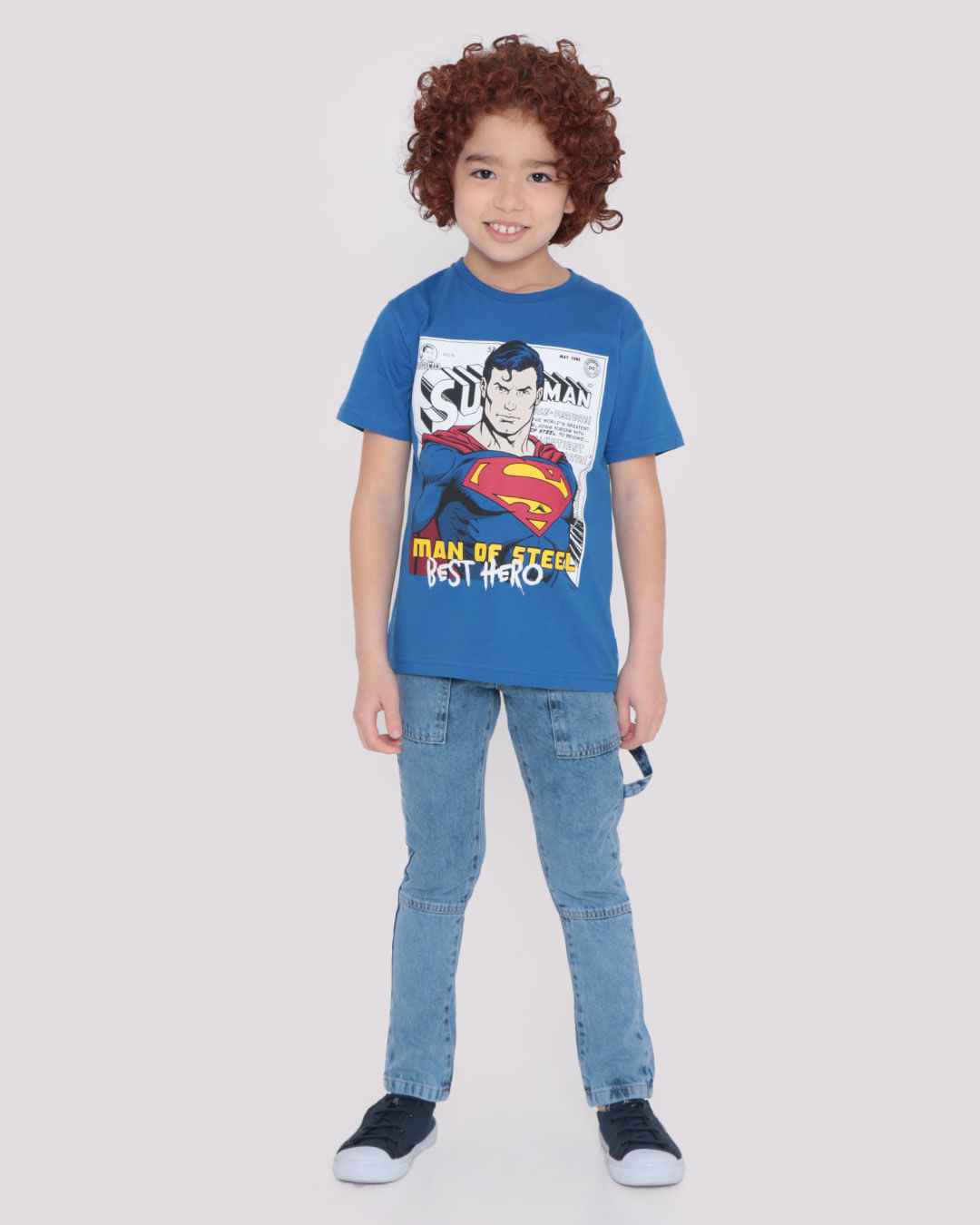 Camiseta-Infantil-Liga-da-Justica-Super-Homem-Azul