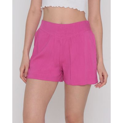 Shorts-Feminino-Viscose-Rosa-Medio
