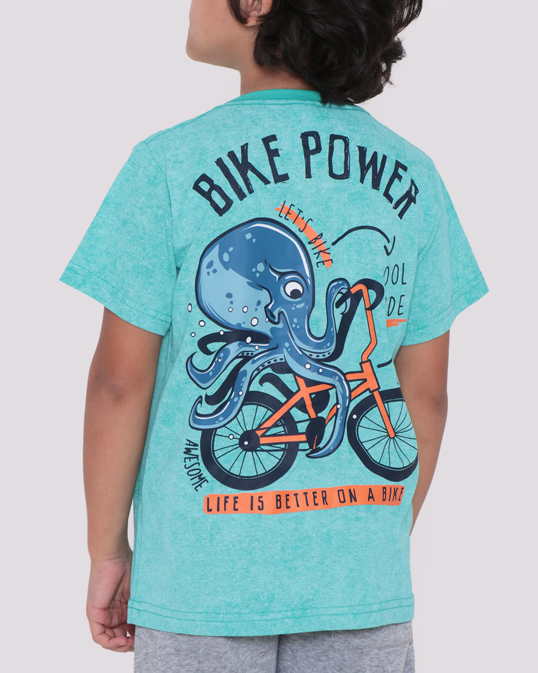 Camiseta-Infantil-Bike--Power-Verde-Claro