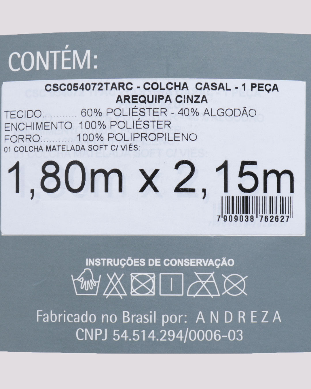 Colcha-Casal-Soft-Matelasse-Arequipa-Andreza-Geometrico-Cinza