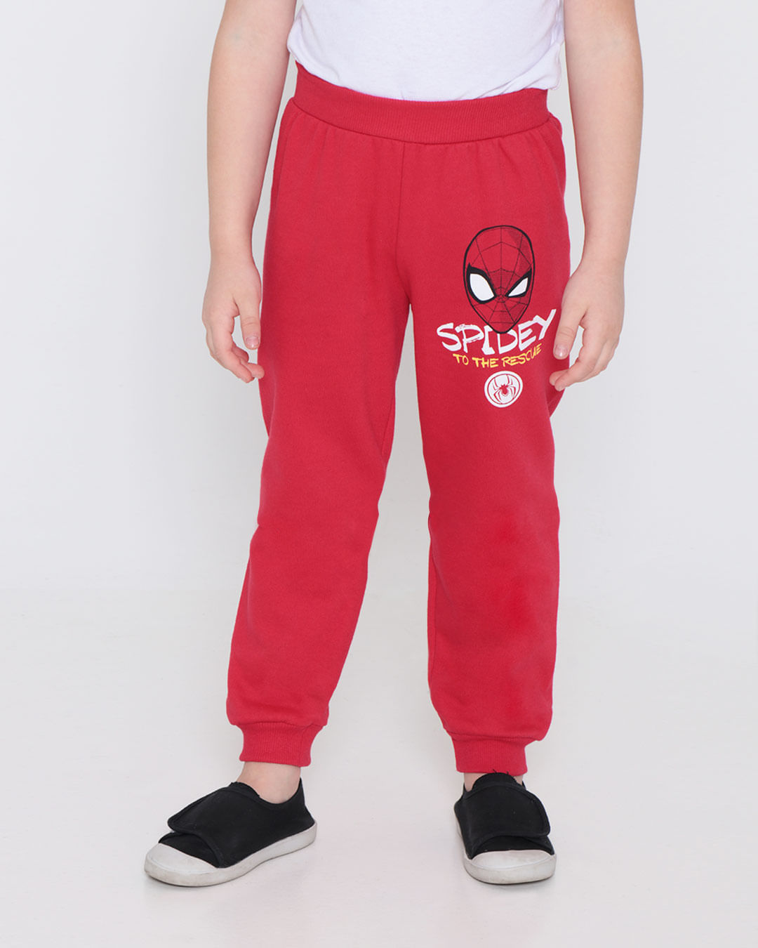 Calca-Moletom-Infantil-Jogger-Marvel-Homem-Aranha-Vermelha