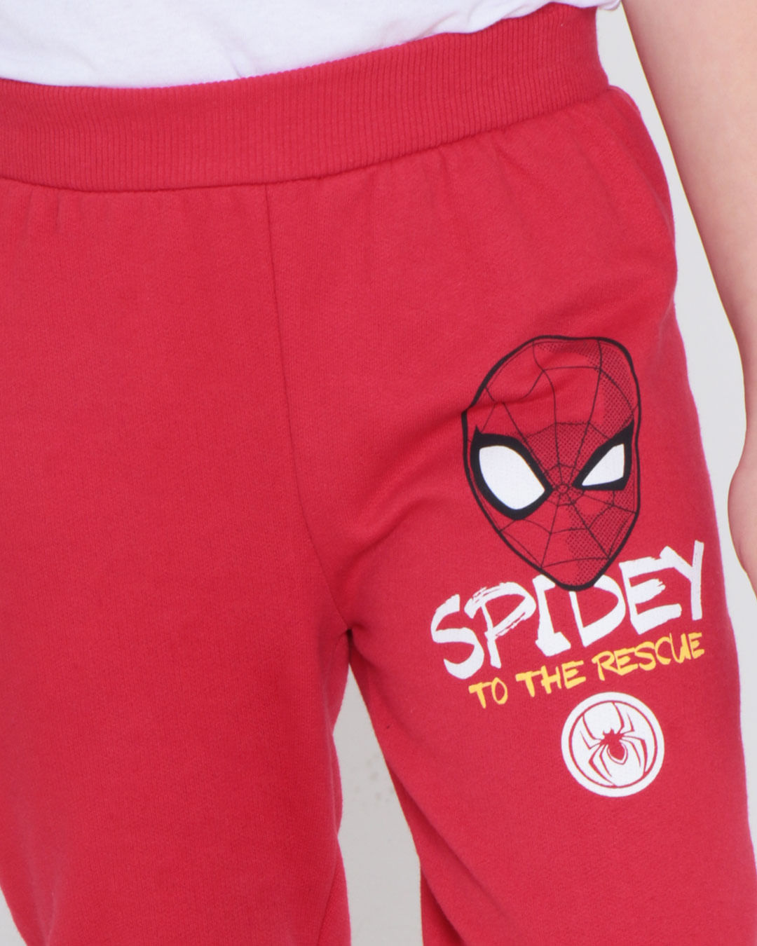 Calca-Moletom-Infantil-Jogger-Marvel-Homem-Aranha-Vermelha