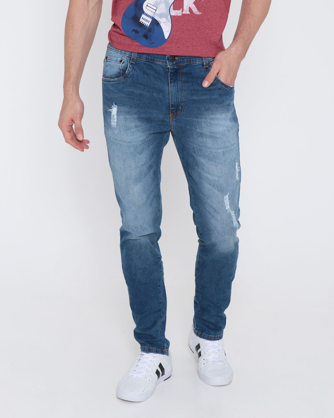 Calca-Jeans-Masculina-Slim-Azul-Medio