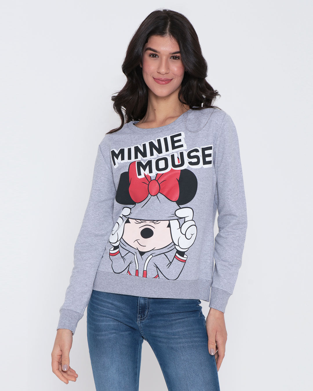 Blusao-Feminino-Moletinho-Disney-Minnie-Mouse-Cinza