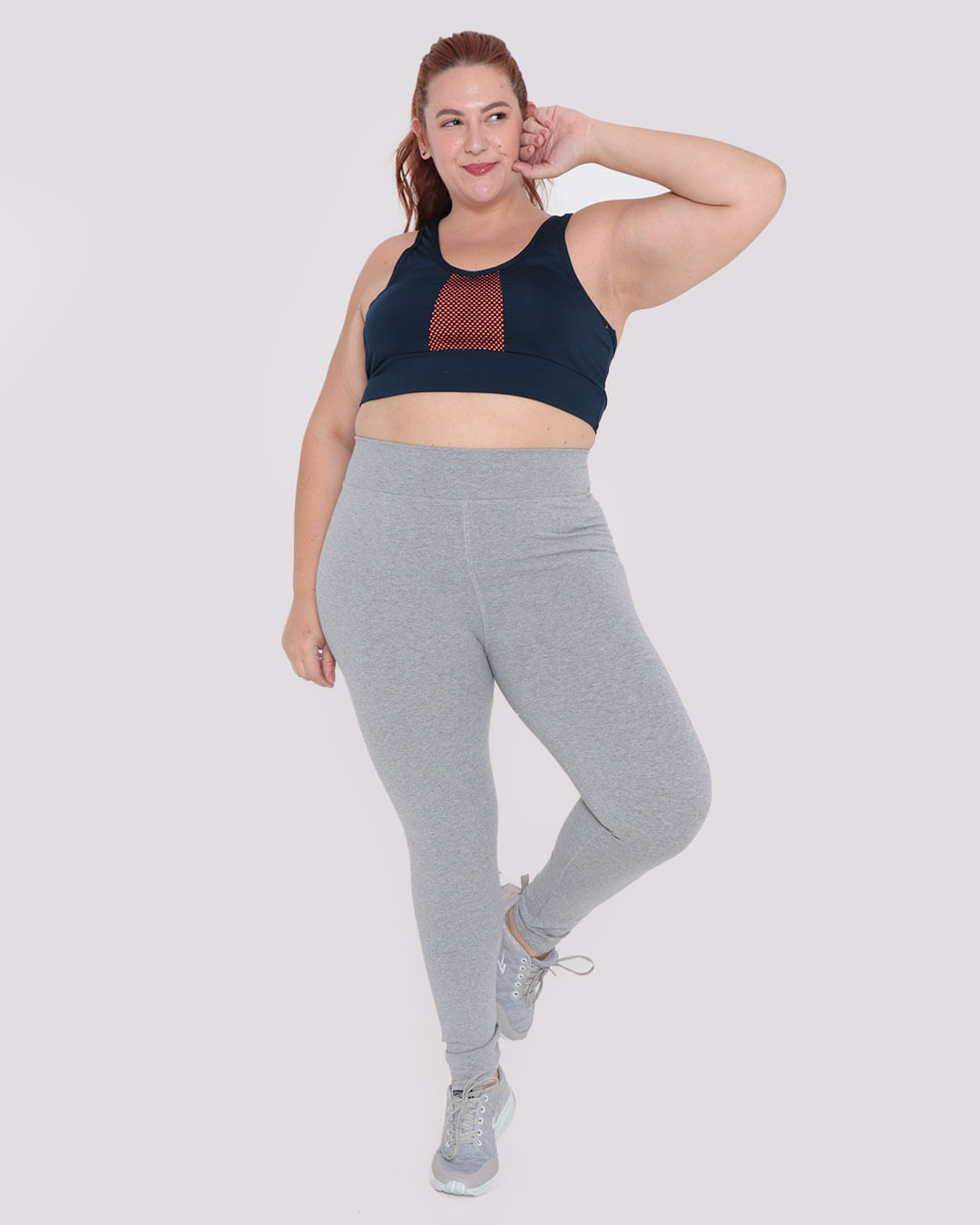 Calca-Legging-Fitness-Feminina-Plus-Size-Basica-Cinza-Claro