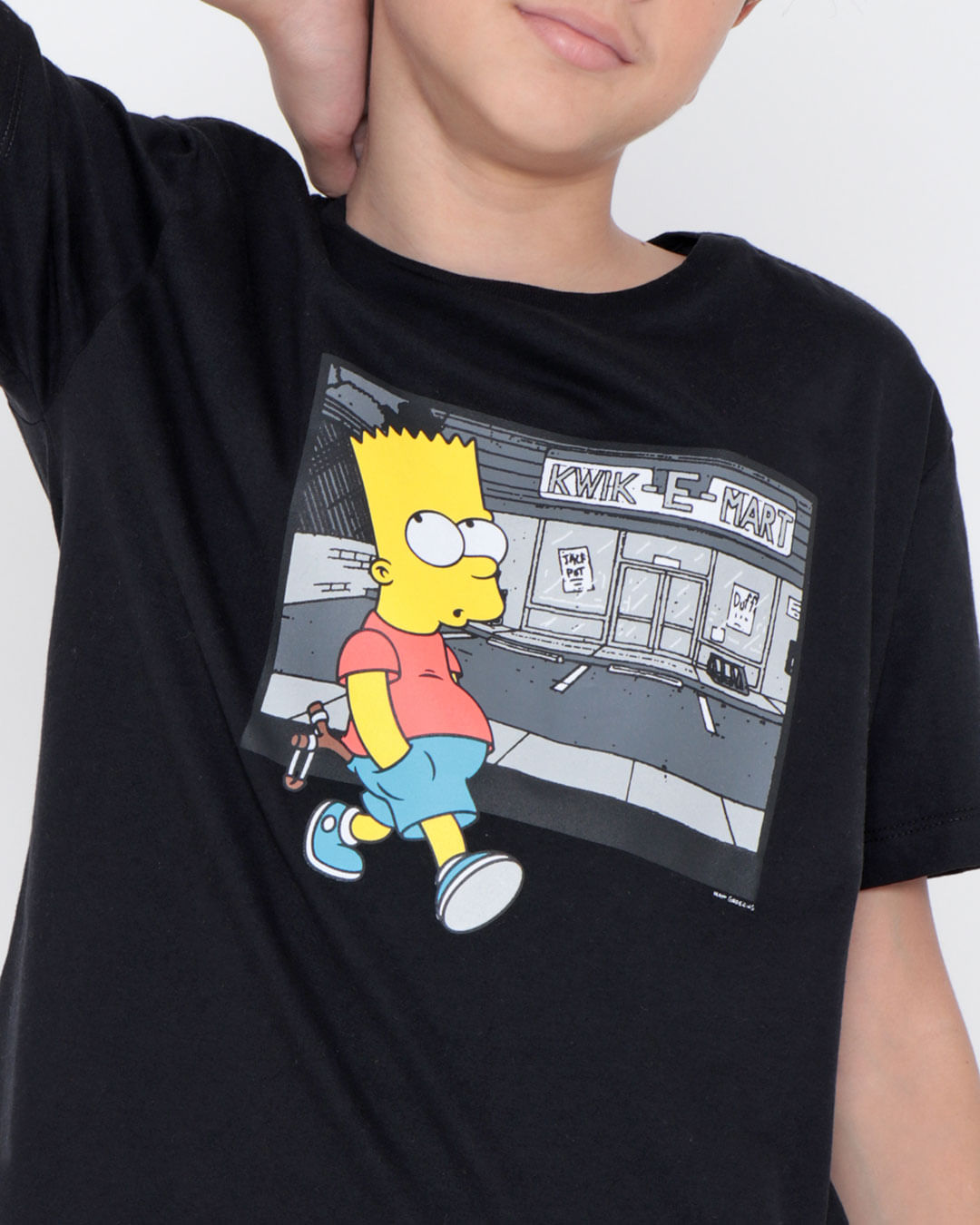 Camiseta-Juvenil-Simpsons-Preta
