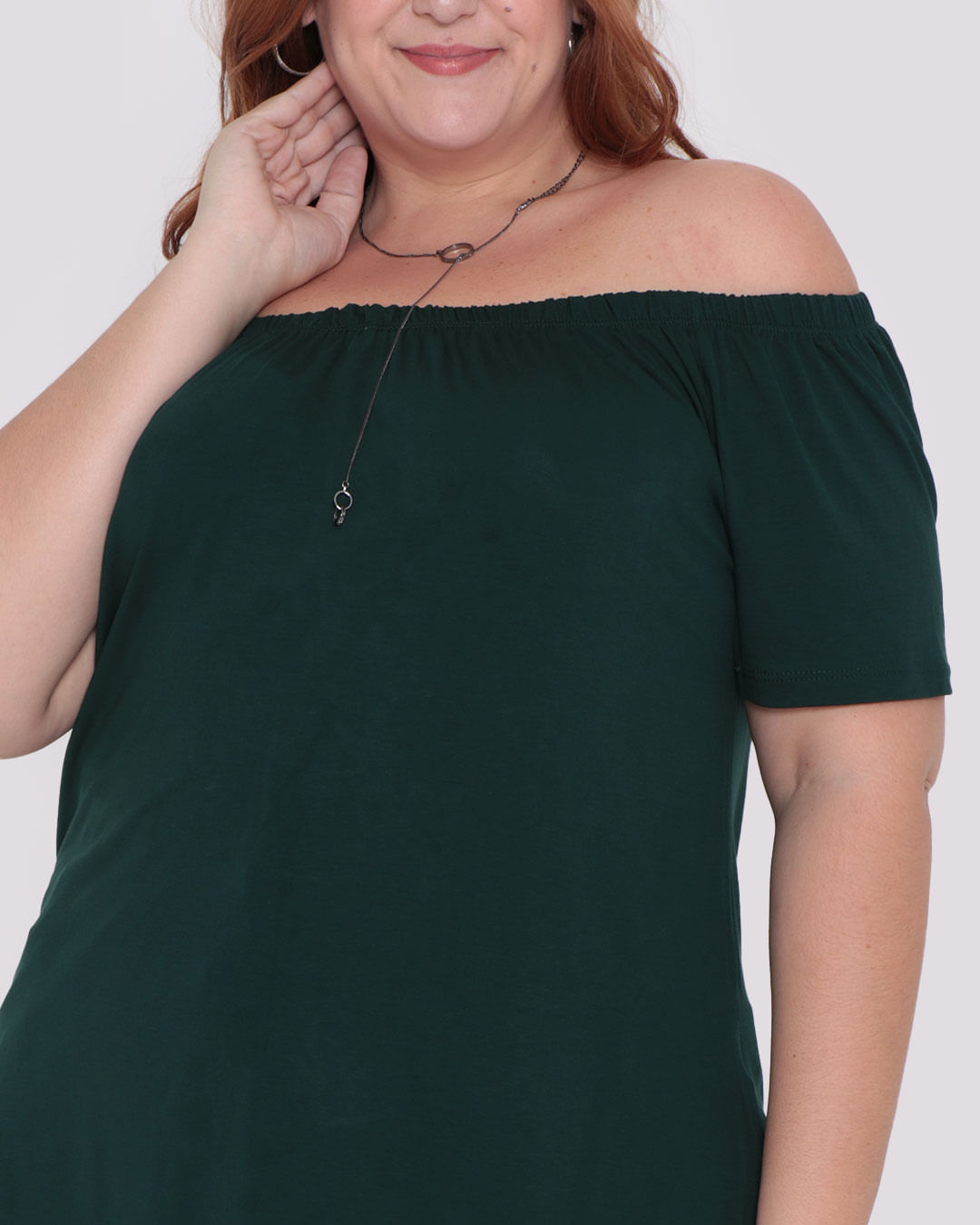 Blusa-Feminina-Plus-Size-Ciganinha-Verde-Escuro