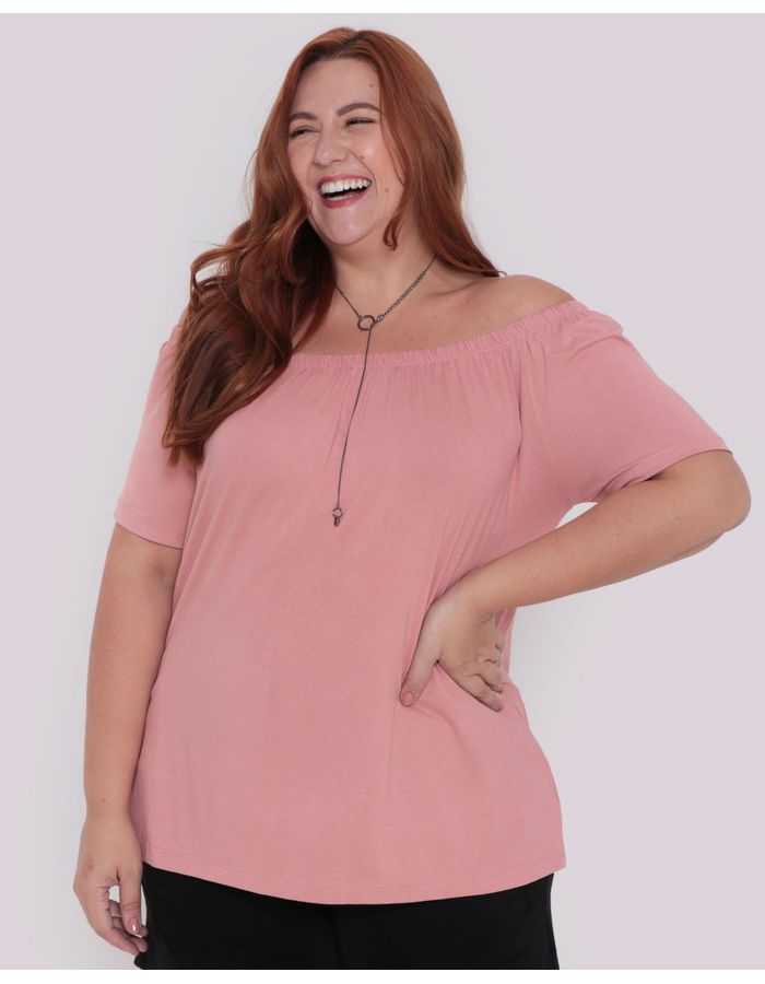 Blusa-Feminina-Plus-Size-Ciganinha-Rosa-Claro