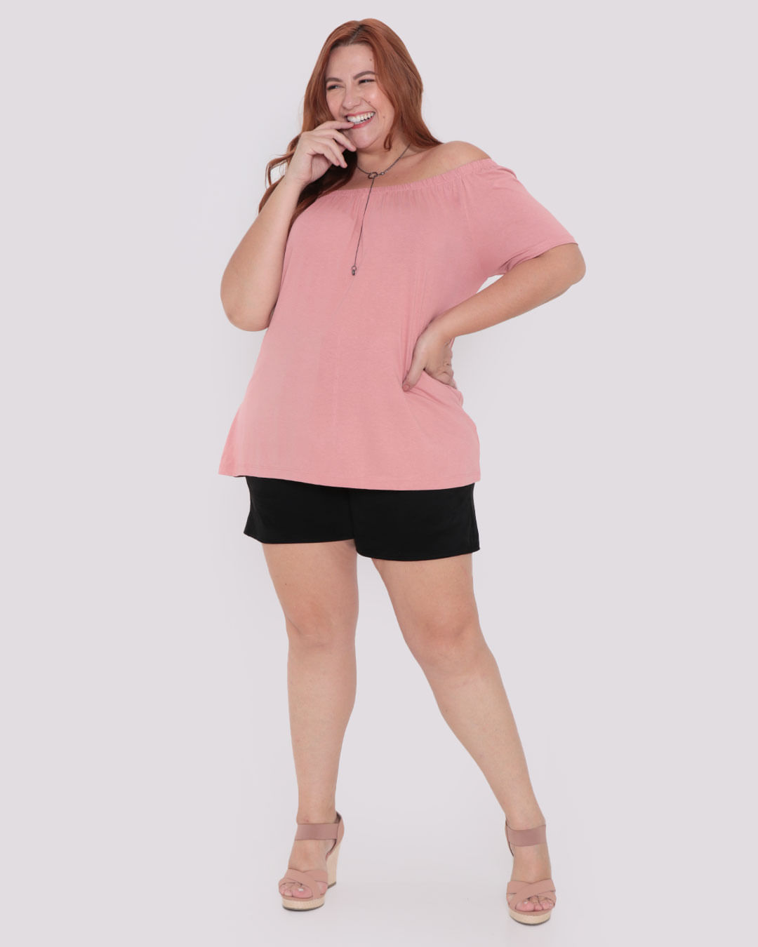 Blusa-Feminina-Plus-Size-Ciganinha-Rosa-Claro