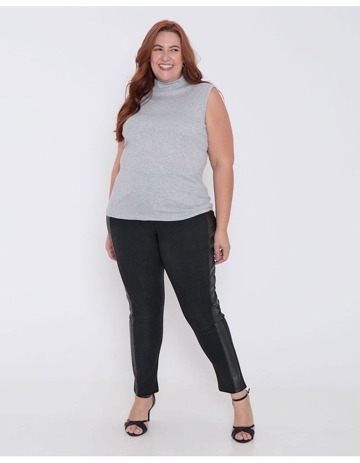 Calca-Legging-Feminina-Plus-Size-Recorte-Preta