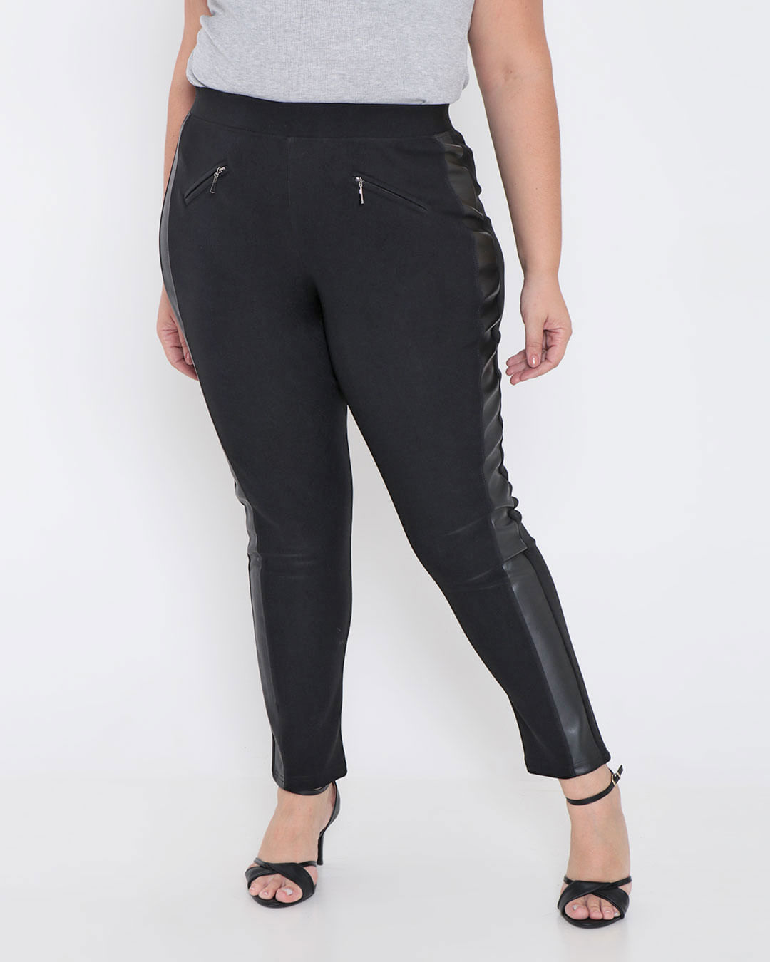 Calca-Legging-Feminina-Plus-Size-Recorte-Preta