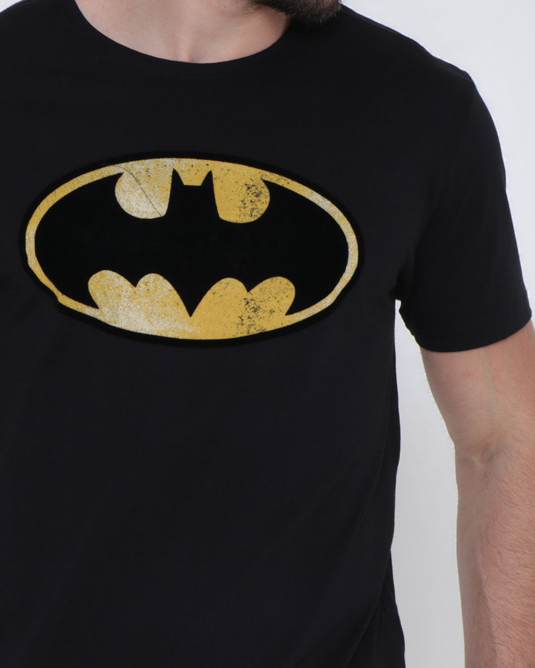 Camiseta-Masculina-Batman-Liga-da-Justica-Preta