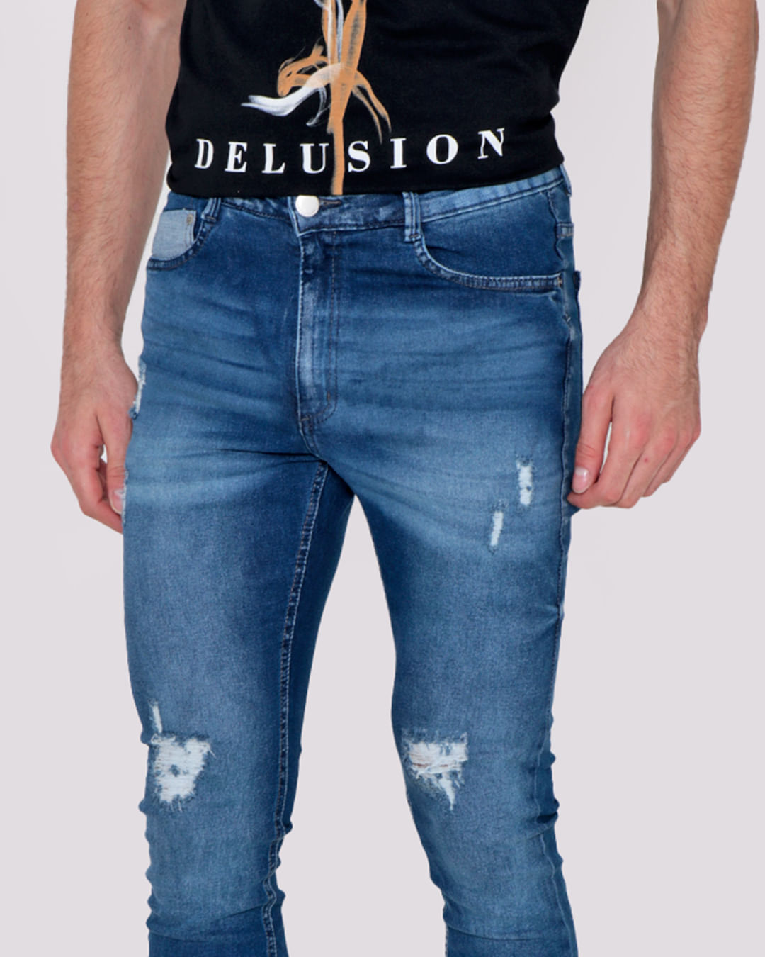 Calca-Jeans-Masculina-Skiny-Destroyd-Azul-Medio