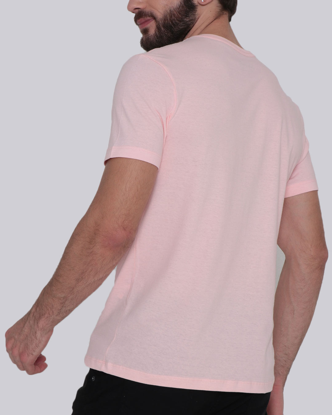 Camiseta-Masculina-Estampa-Taz-Looney-Tunes-Rosa-Claro