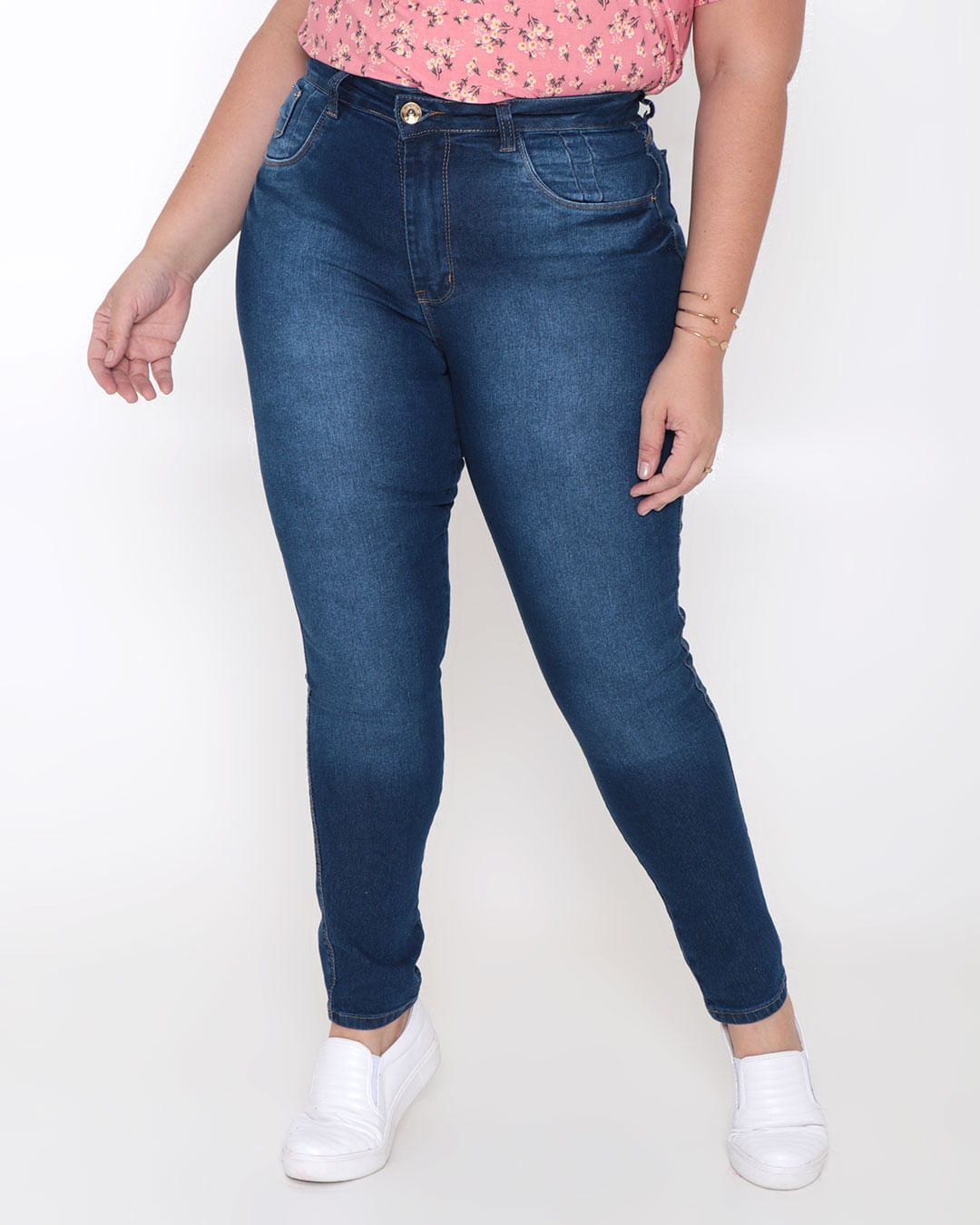 Calca-Jeans-Plus-size-Feminina-Skinny-Azul
